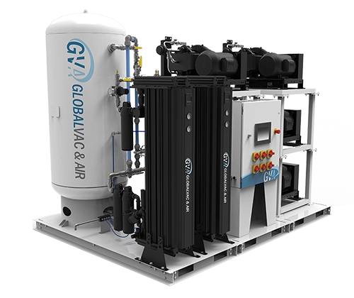 Side 2 of Medical Lab Scroll Air Compressor Package