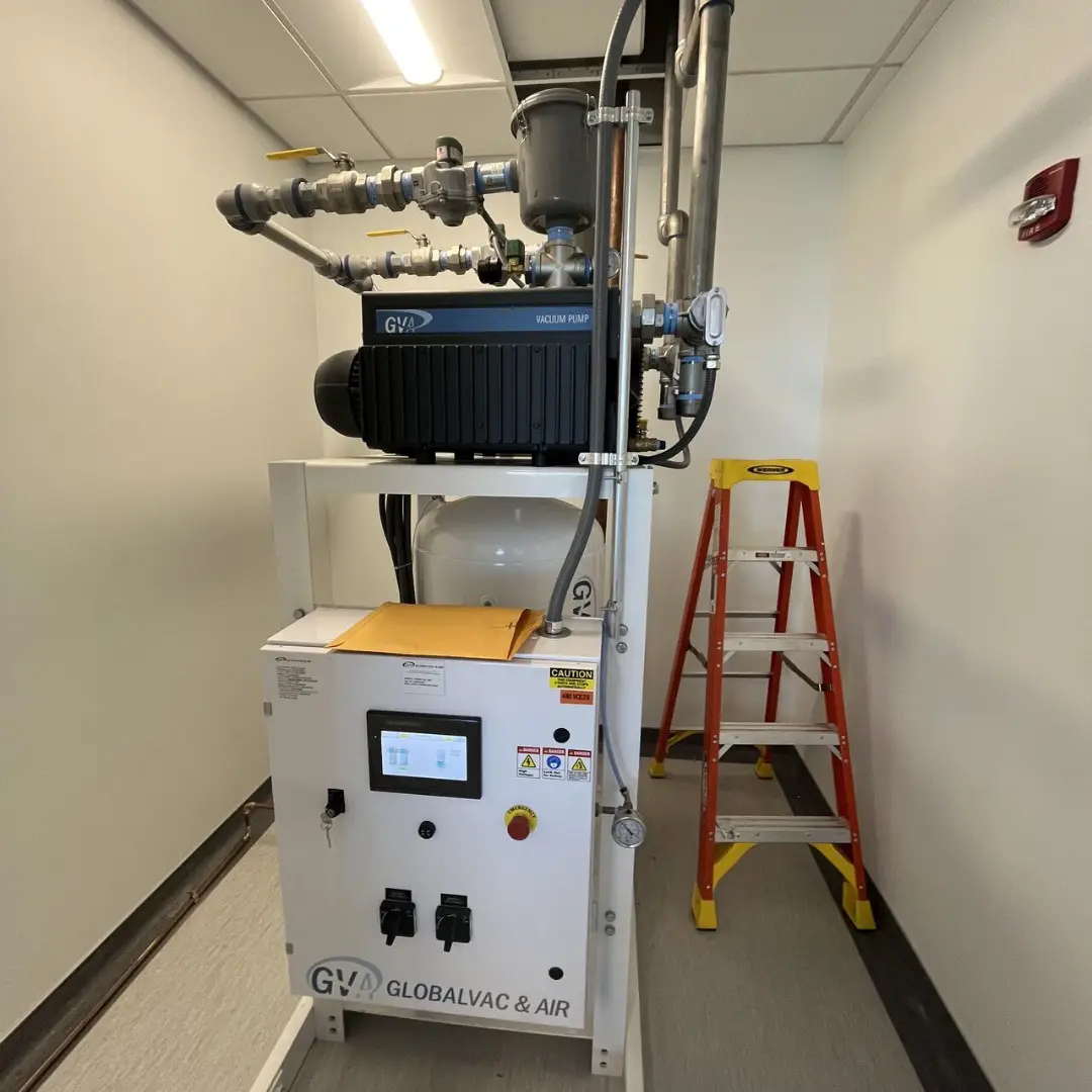 globalvac and air vacuum system used in R&D laboratory